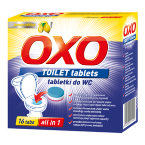 OXO tabletki do czyszczenia toalet lemon 25 g x 16 tabs
